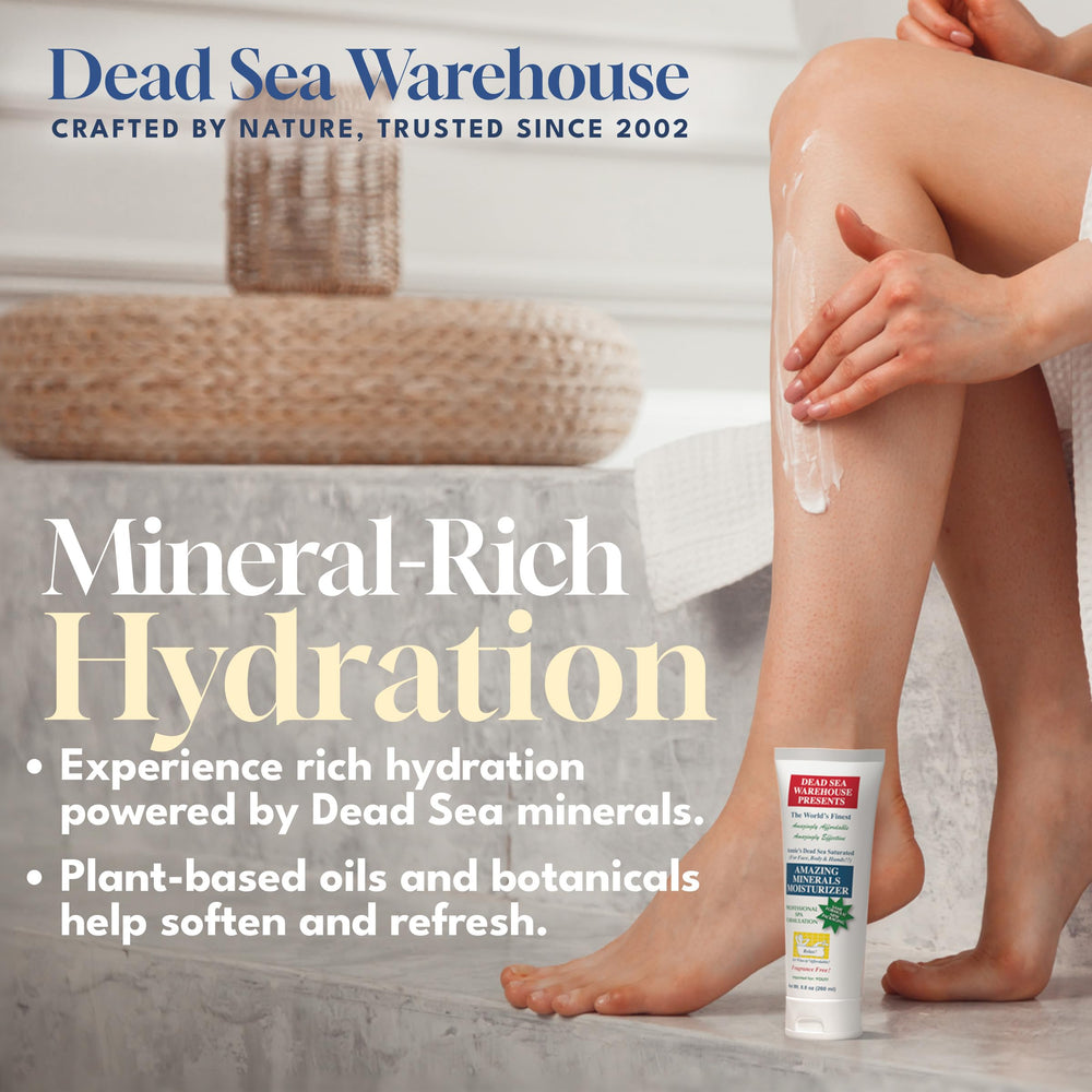 Dead Sea Warehouse texture crème, absorption rapide sans fini gras.