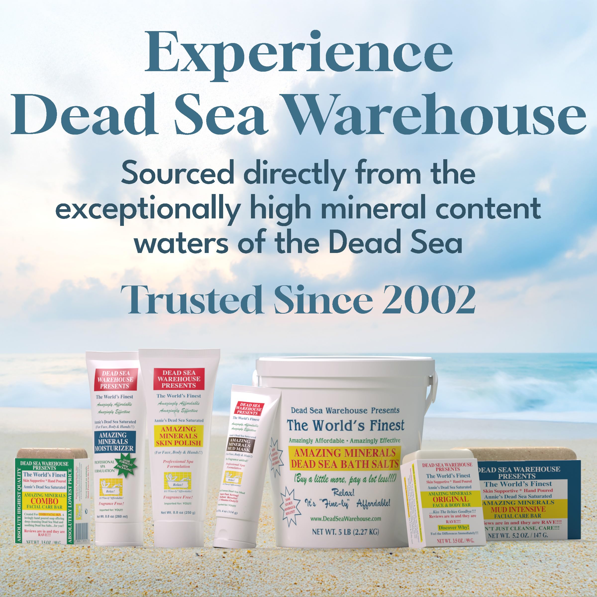 Dead Sea Warehouse végan: non testé sur animaux et sans cruauté.