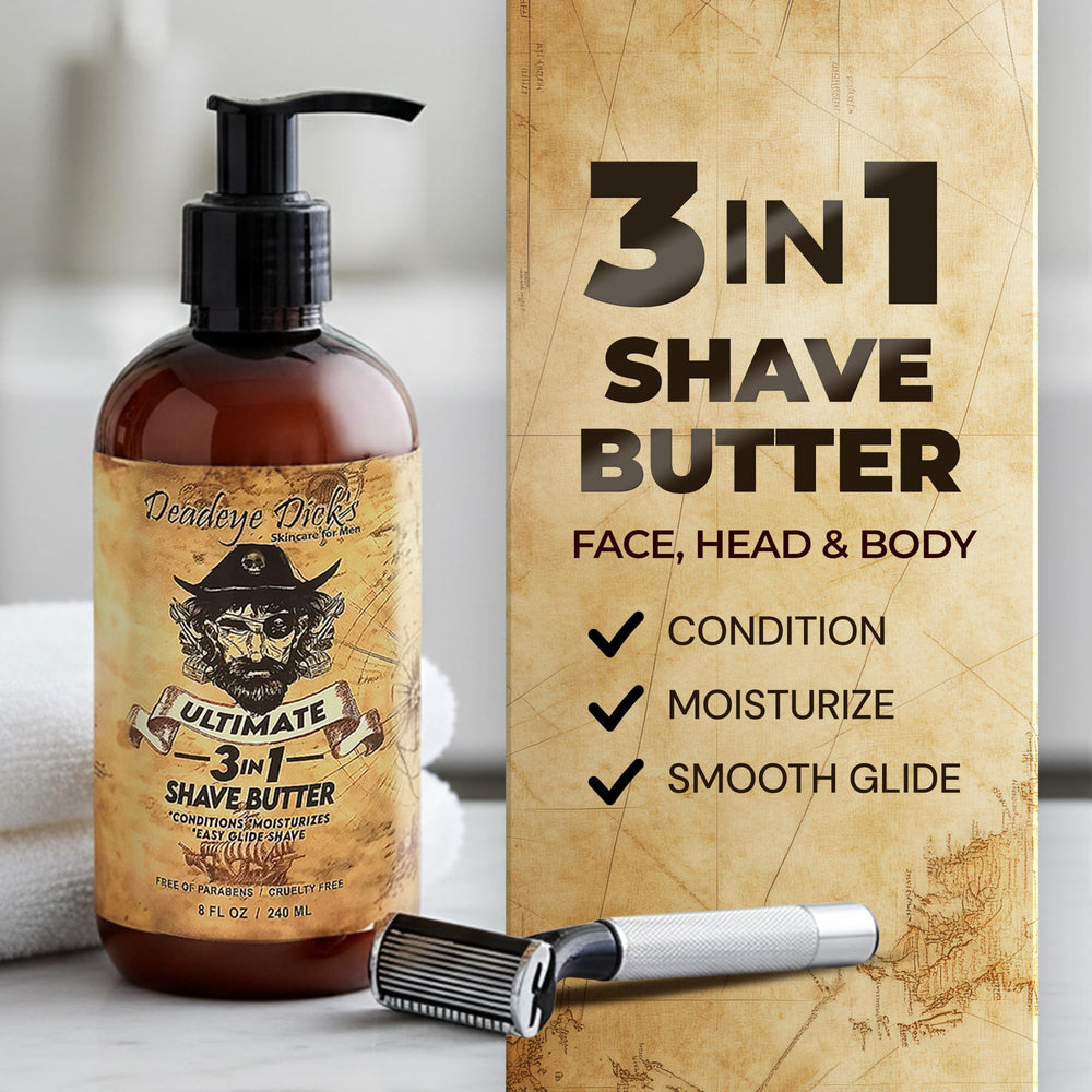 Texture crème du Deadeye Dick's pour un rasage fluide et agréable.