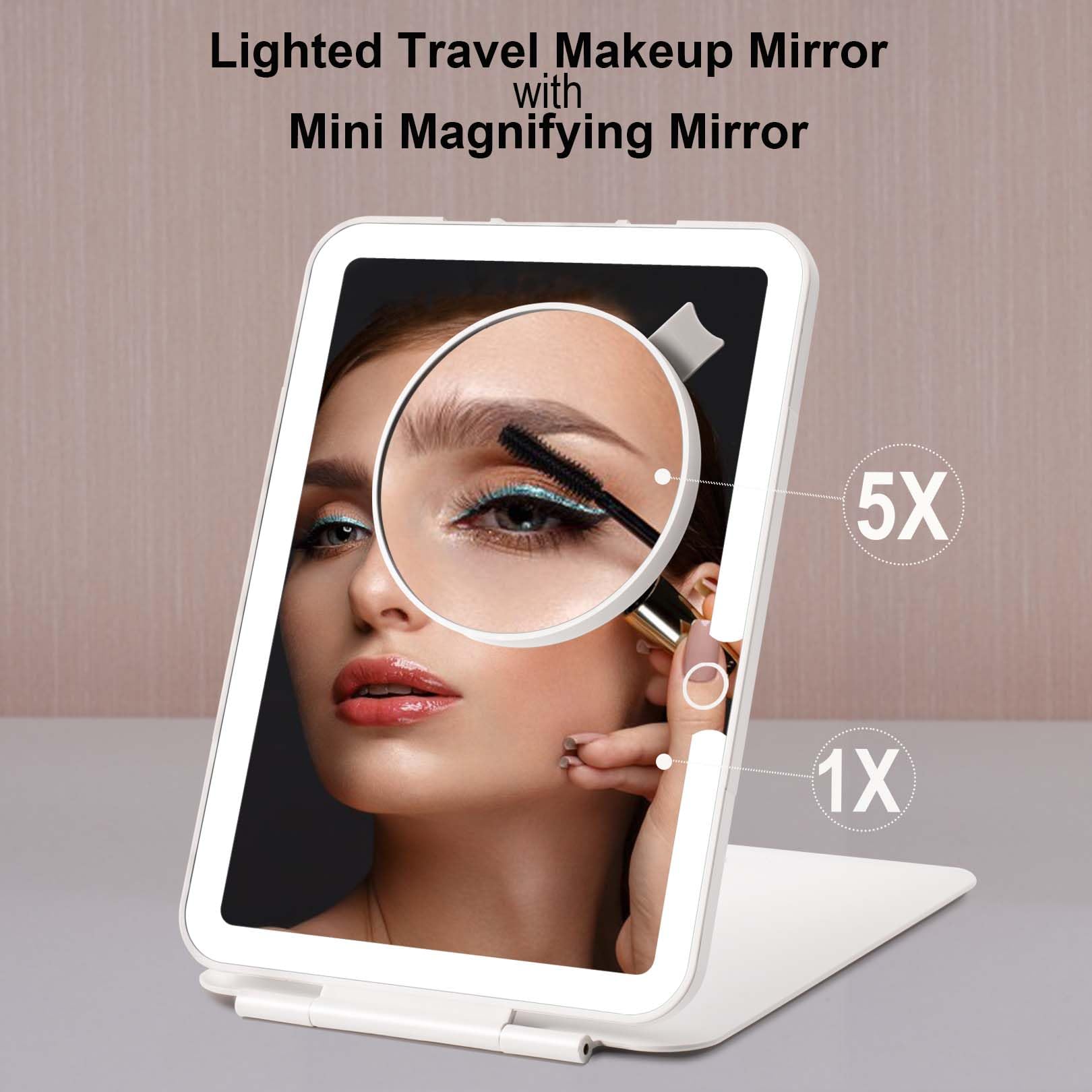 Dear girl miroir voyage pliable et léger, pratique en déplacement.