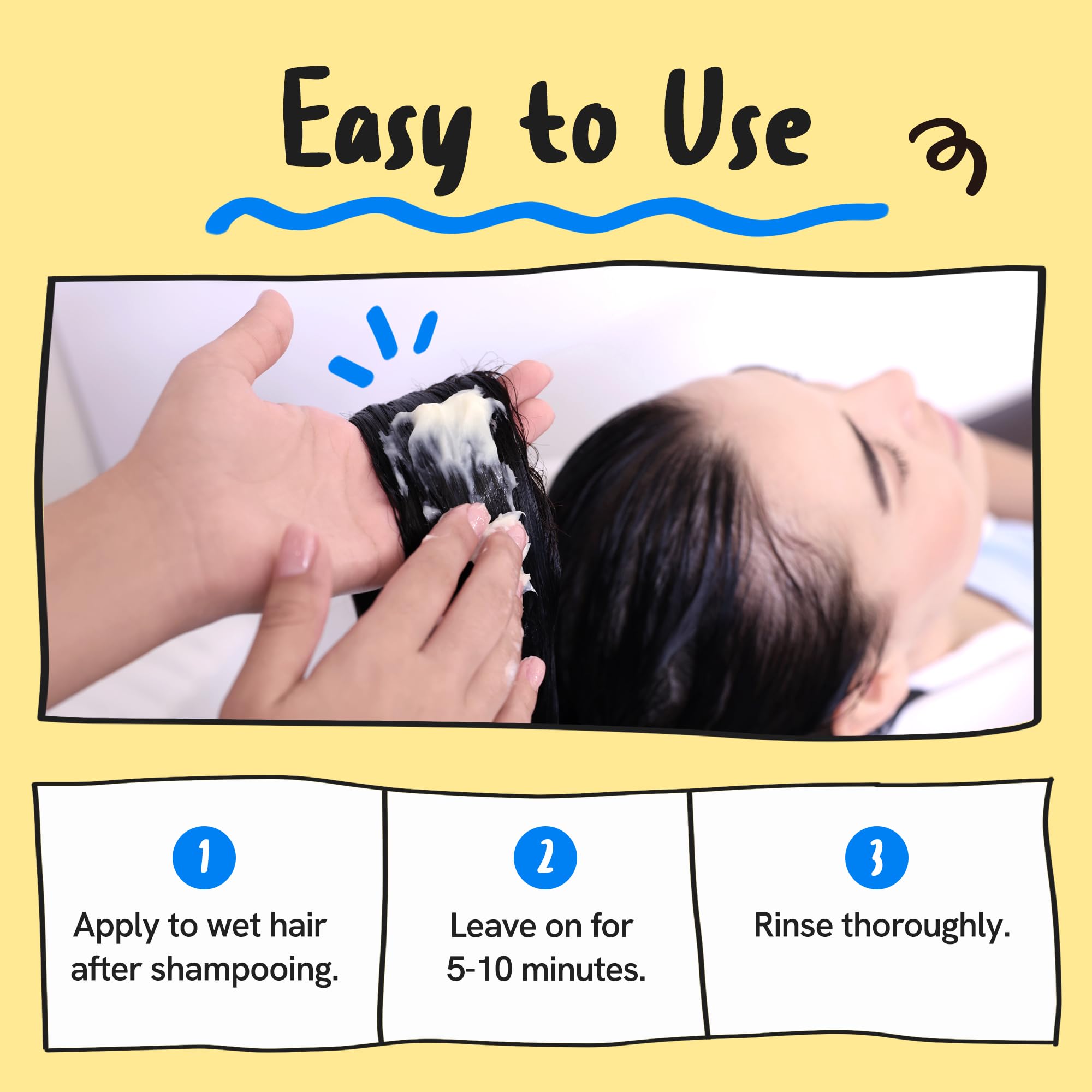 DEAR HAIR Seance rapide: masque dhydratation en 5 a 10 minutes.