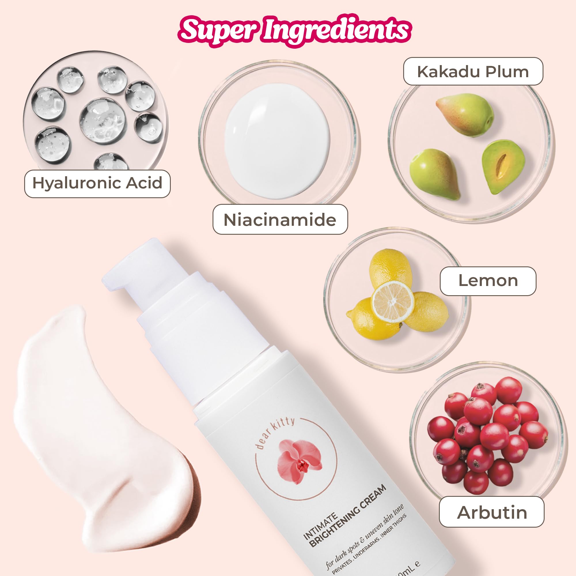 Dear Kitty crème-taches application quotidienne, formule douce adaptée pour zones sensibles.