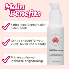Dear Kitty crème-taches ligne bikini, teint homogène après rasage et friction.