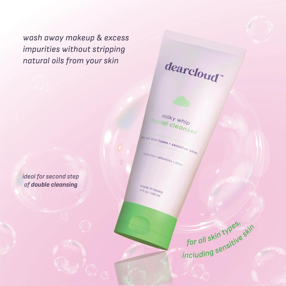 Dearcloud Texture crème-mousse — nettoyage confortable pour tous les types de peau.