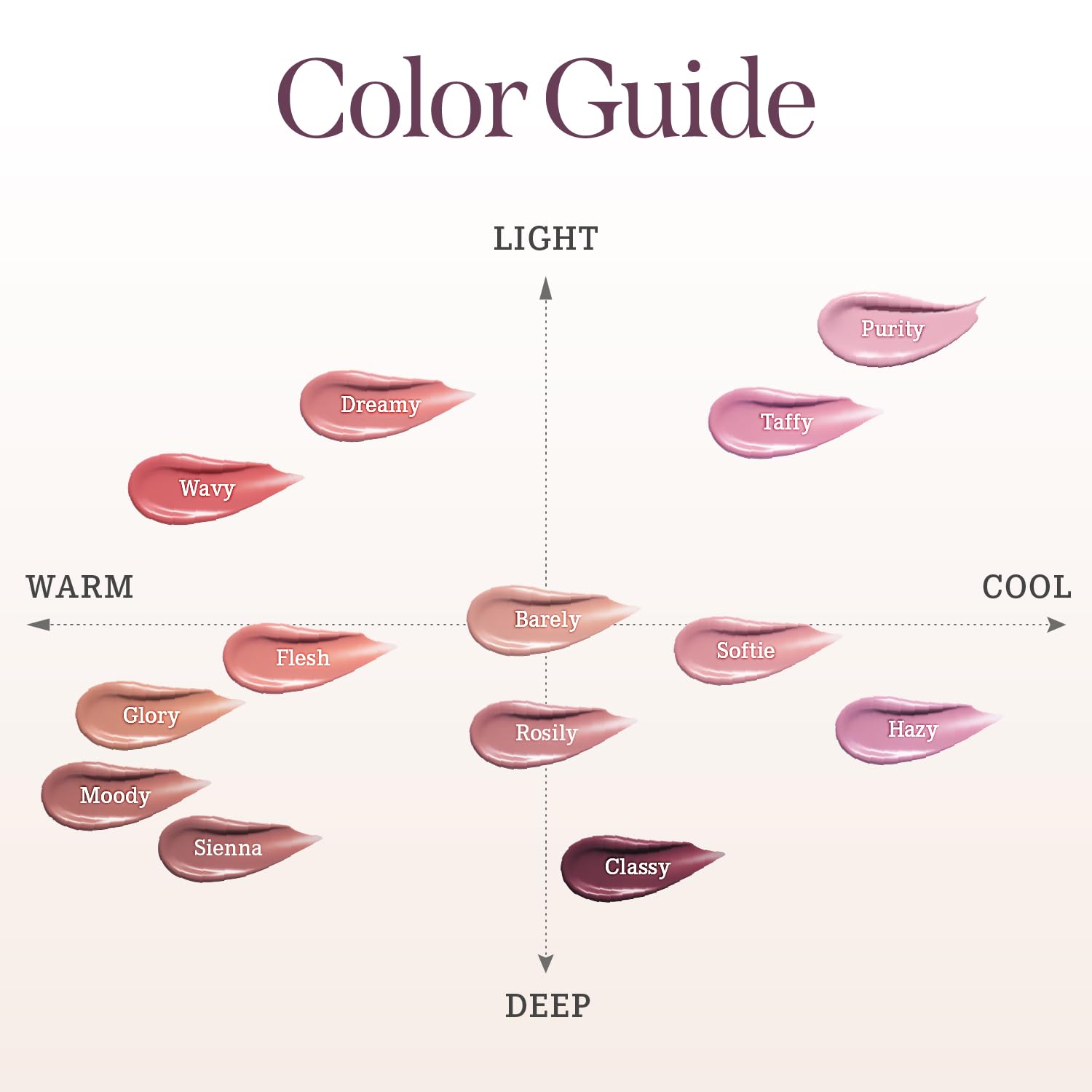 Finition aquarelle Petal Drop Blush Barely pour un look frais.