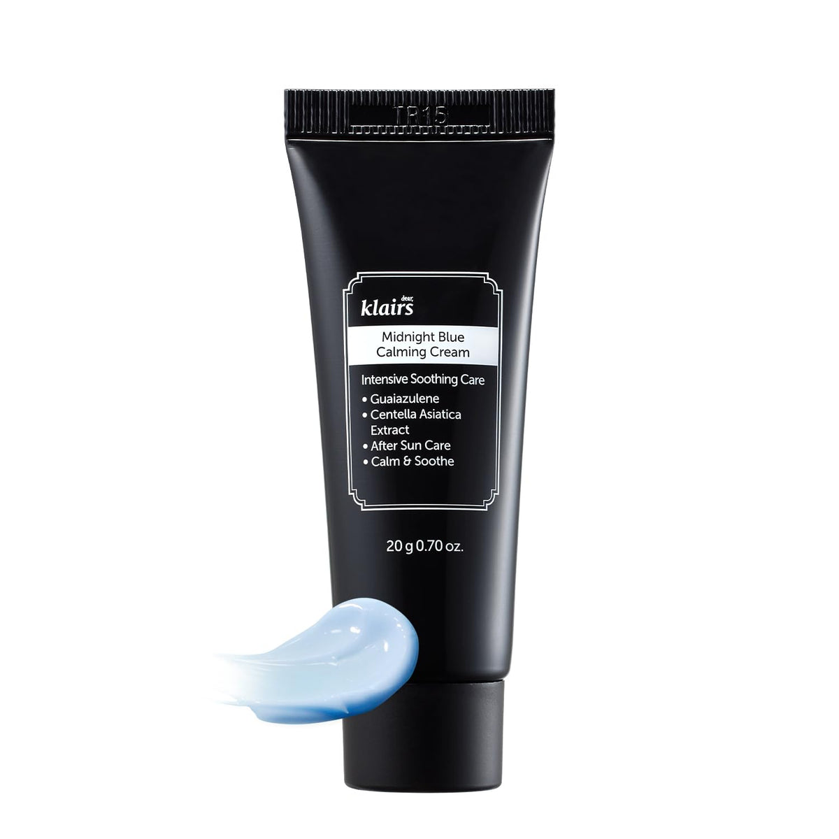 DearKlairs crème apaisante bleu nuit en pot, douceur et apaisement immédiat à l'application.