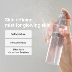 DearKlairs Fondamental Brume Ampoule – pulvérisation ultra-fine pour une couverture uniforme.