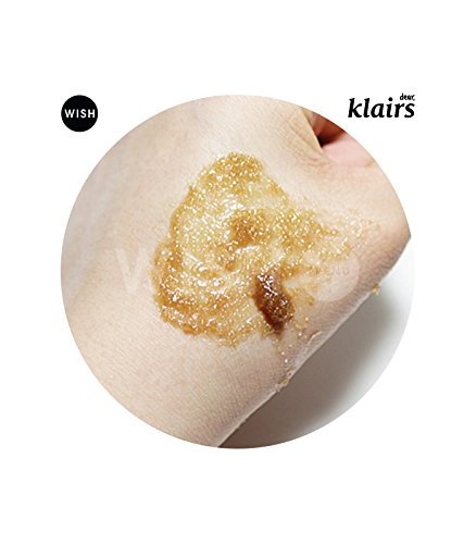 DearKlairs gommage sucre noir grains exfoliants – révèle peau plus lisse et lumineuse.