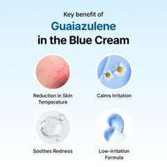 Guaiazulène de DearKlairs Midnight Blue Calming Cream apaise les rougeurs