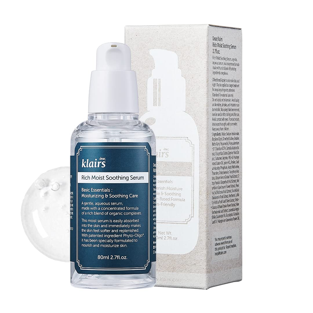 DearKlairs – absorption rapide et hydratation intense pour la peau.
