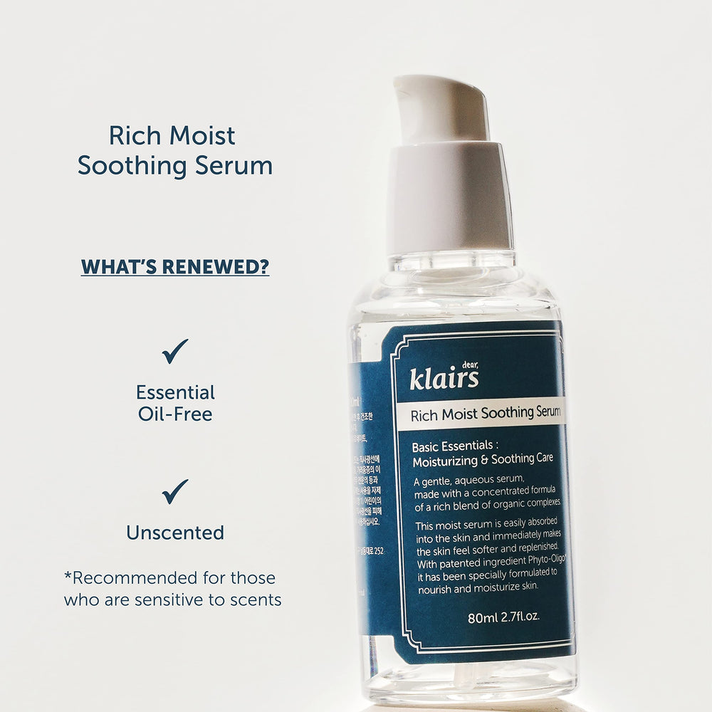 DearKlairs – hydratation en profondeur pour une peau souple.