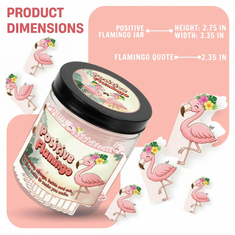 DEARMINE jar flamingo décor compact – parfait sur le bureau.