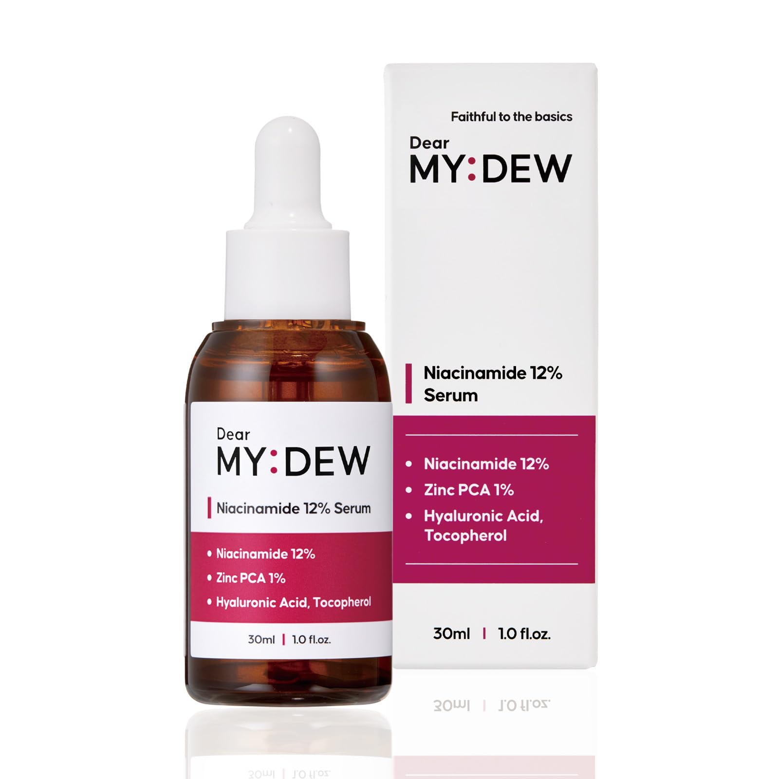 DearMYDEW Sérum Niacinamide 12% et Zinc PCA 1% – Pores resserrés, contrôle du sébum, absorption rapide
