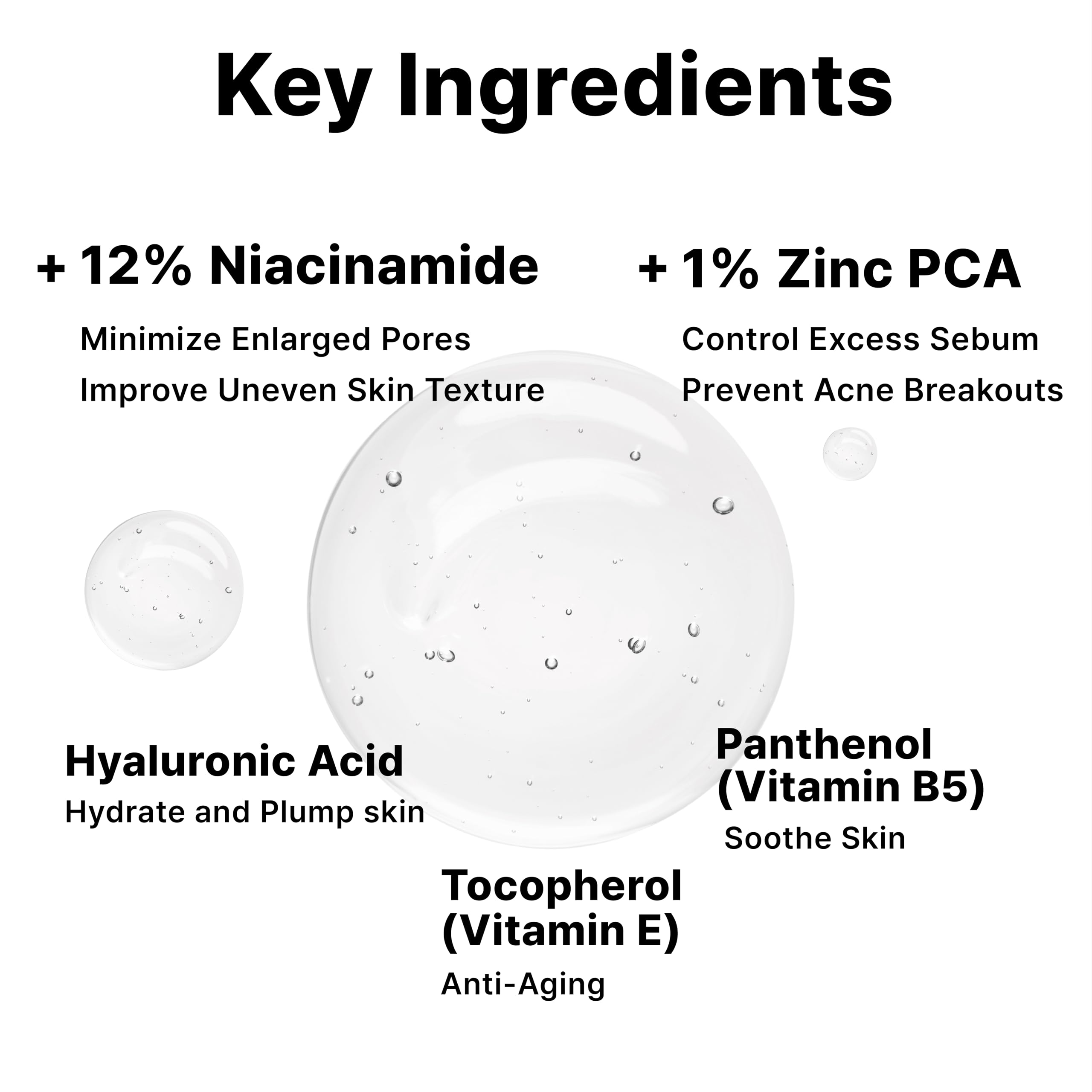 DearMYDEW Sérum Niacinamide 12% et Zinc PCA 1% – Pores resserrés, contrôle du sébum, absorption rapide