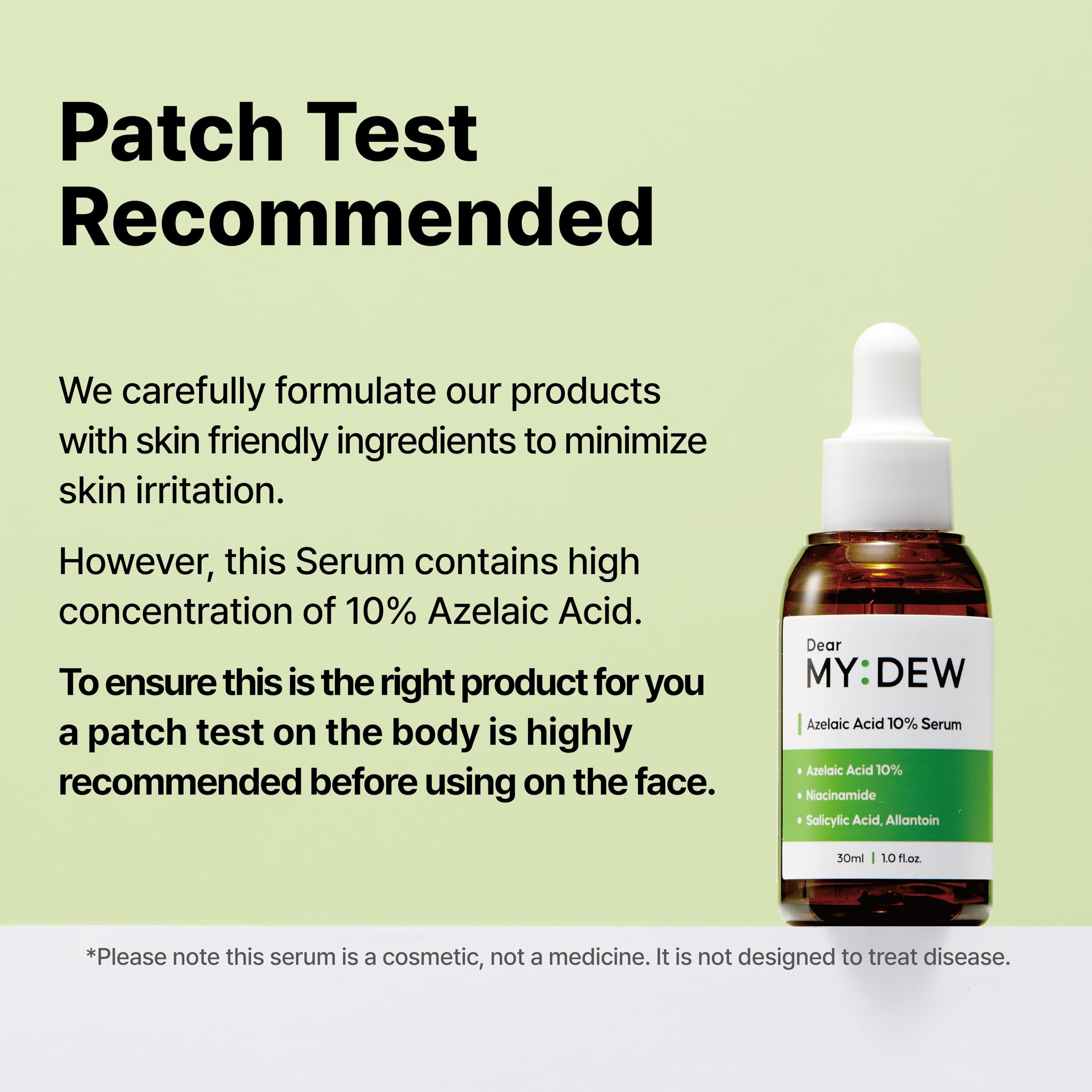 DearMYDEW sérum azélaïque 10% - peau plus claire et moins de brillance