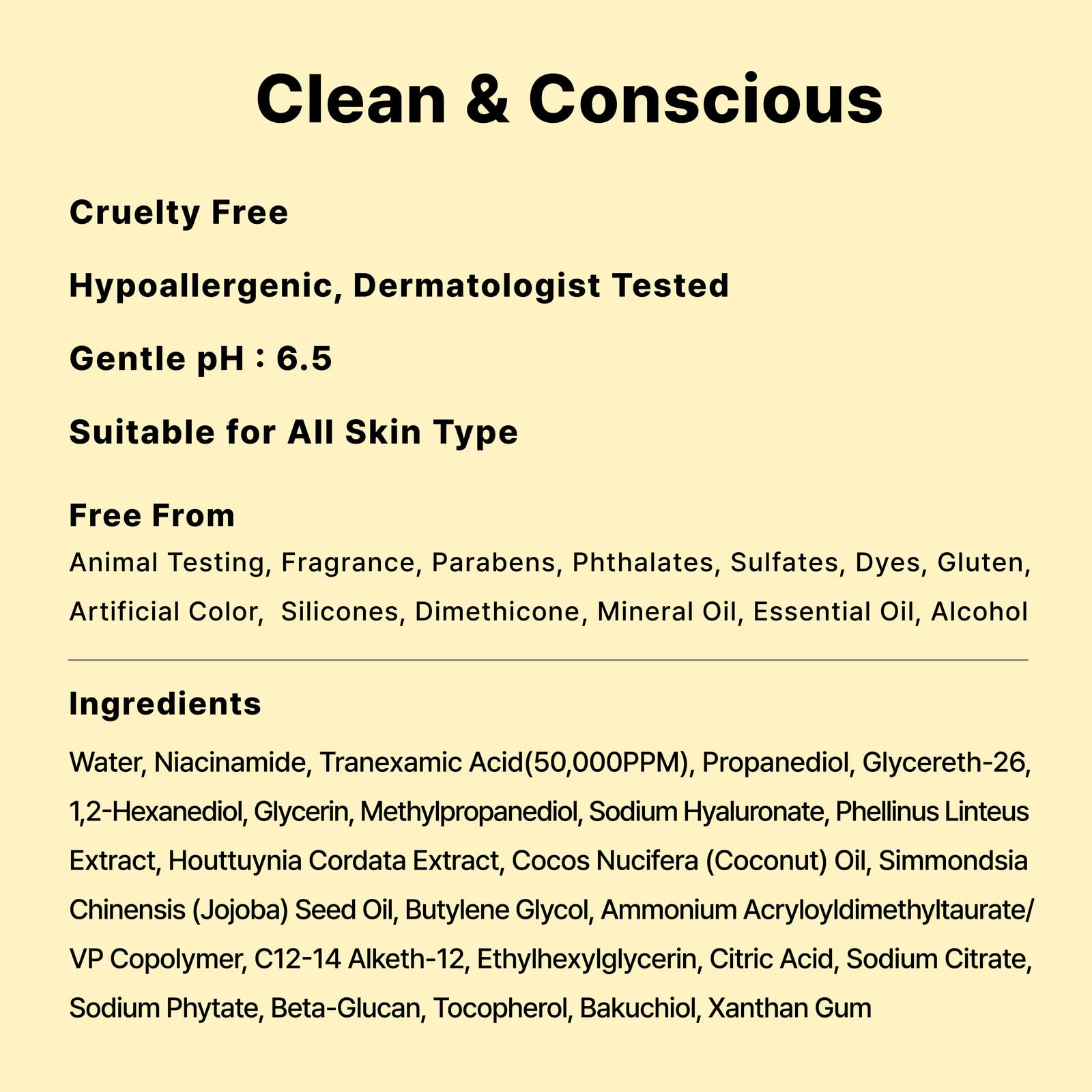 DearMYDEW sérum dermatologiquement testé, assurance qualité et sécurité.