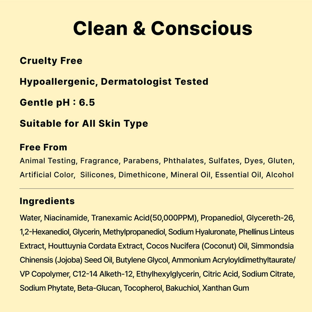 DearMYDEW sérum dermatologiquement testé, assurance qualité et sécurité.