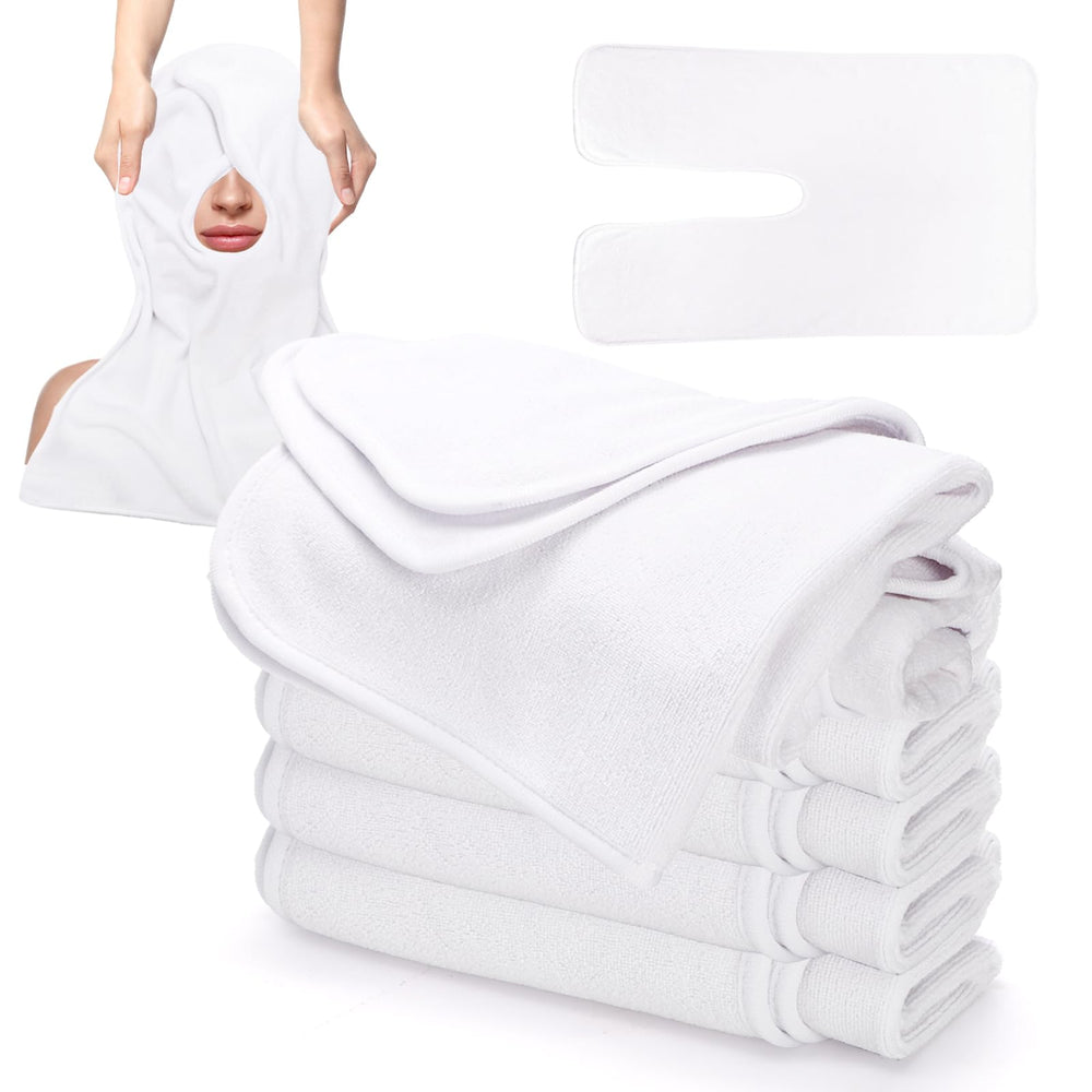 DEAYOU serviettes visage pack six offrant une couverture complète pour les soins professionnels