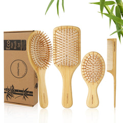 Brosse DEBETOOL en bambou écologique pour démêlage en douceur et respect du cuir chevelu.