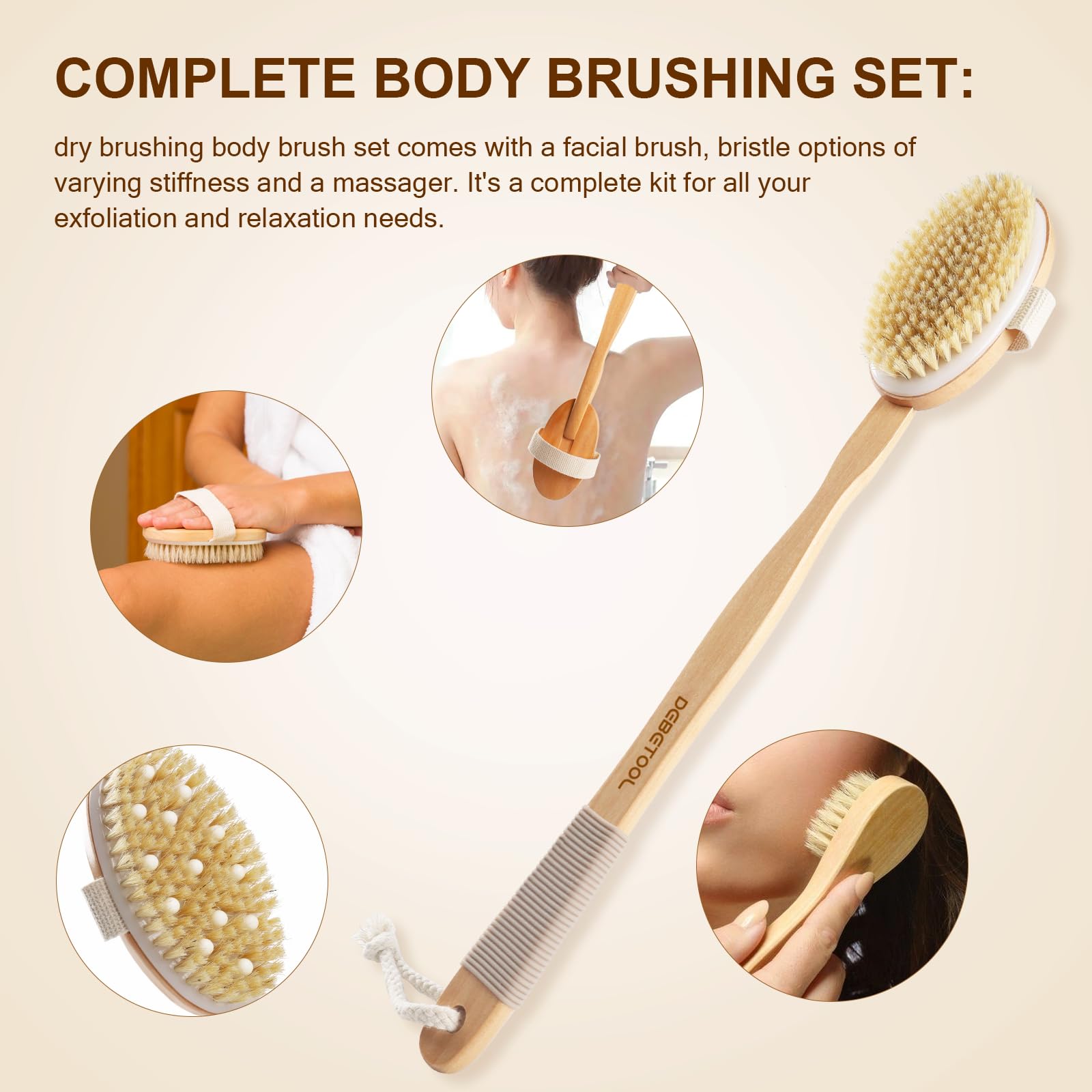Debetool brosse-visage-douce: nettoyage en douceur et purification cutanée.