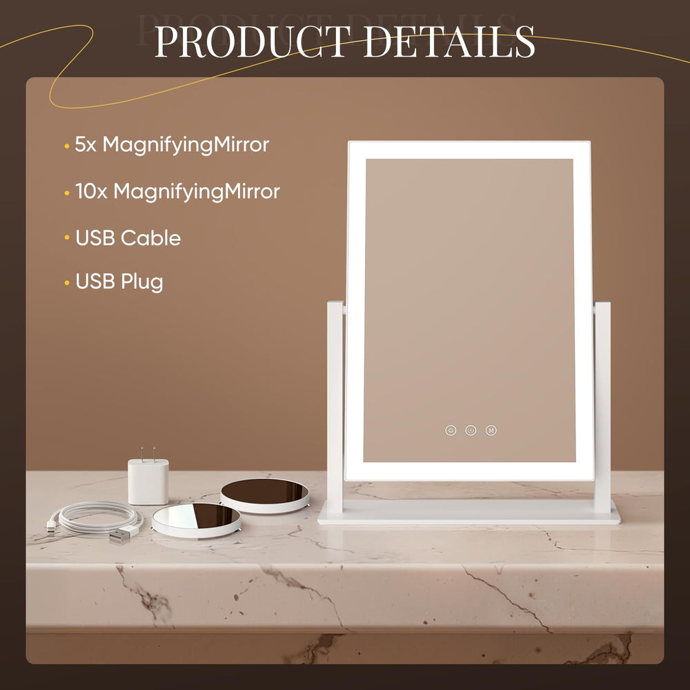 Miroir DECADENCE prêt à utiliser, branchement facile et intuitif.