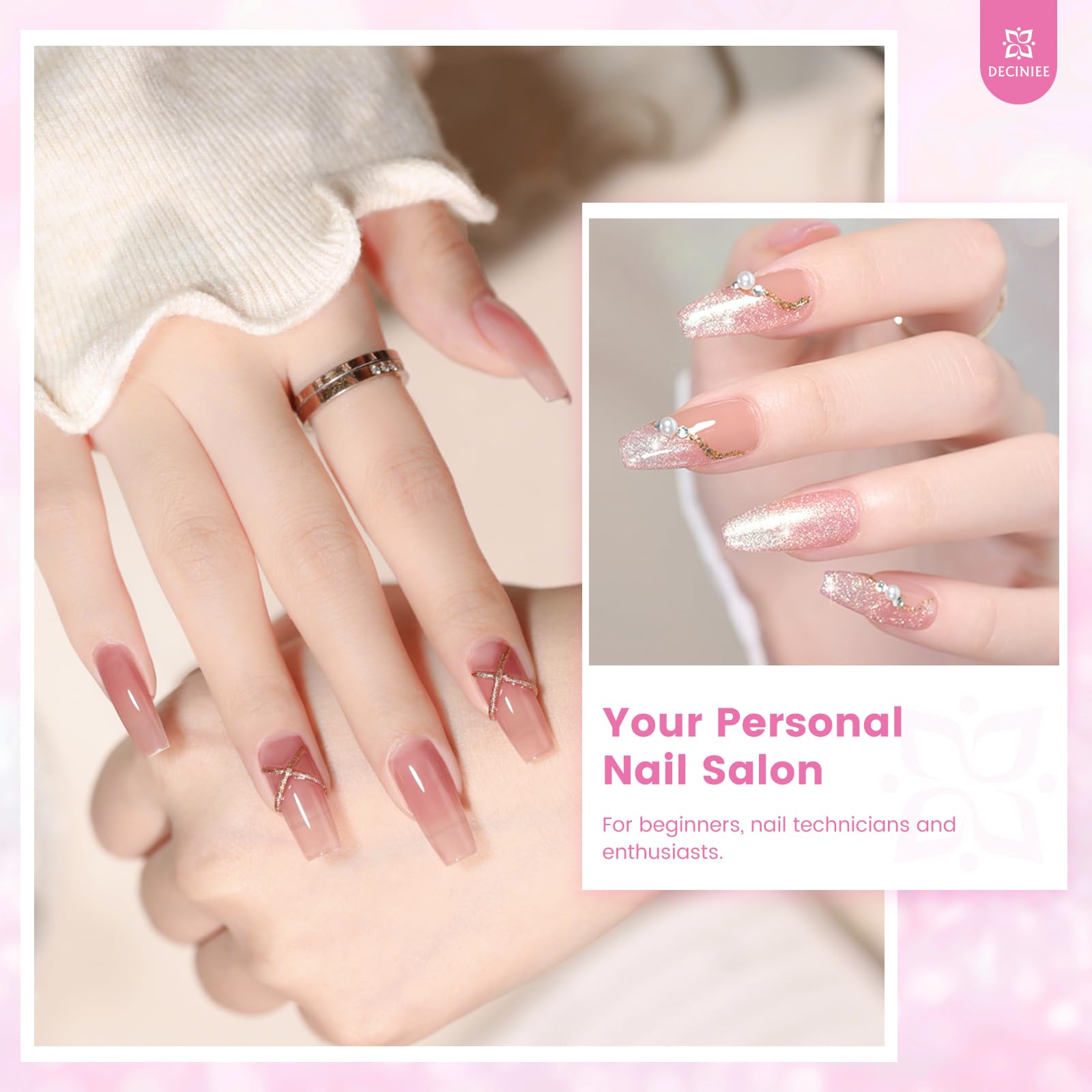 Accesoires ongles complets Deciniee, tout ce qu’il faut pour débuter et progresser.