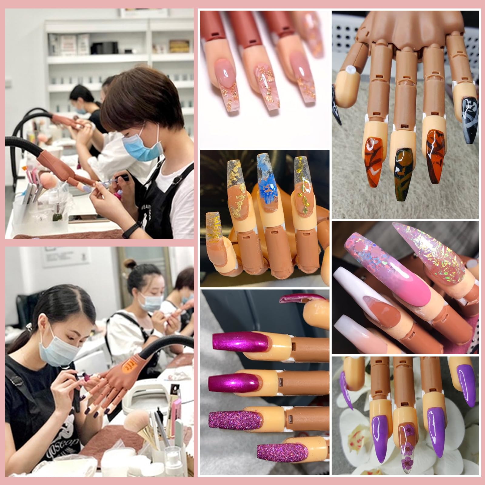 Doigts-model Deciniee facilitant le design et le modelage des ongles.