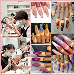Doigts-model Deciniee facilitant le design et le modelage des ongles.