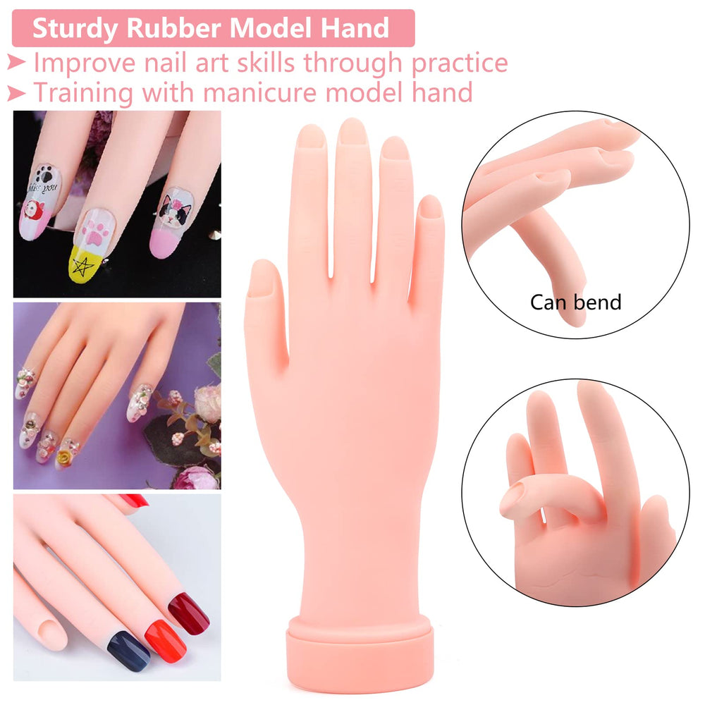 Deciniee main de formation ongles acryliques, perfectionnement facilité.