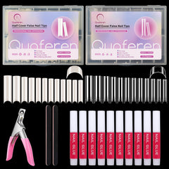 Deciniee tips courbe-C extralongs naturels pour pose rapide et durable