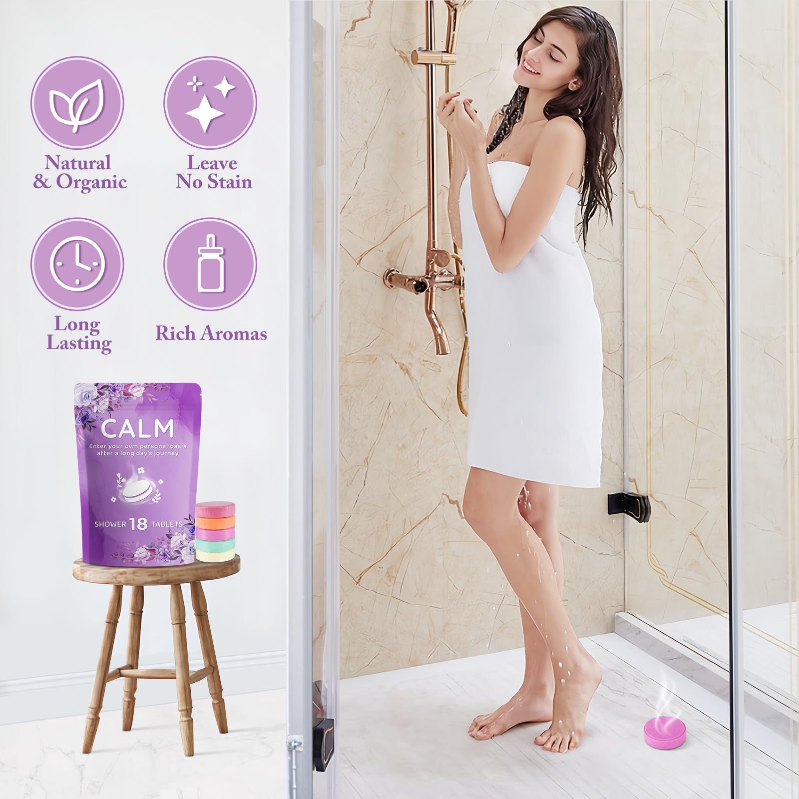 DeckTheHalls tablettes-douche mer – ambiance zen et respiration