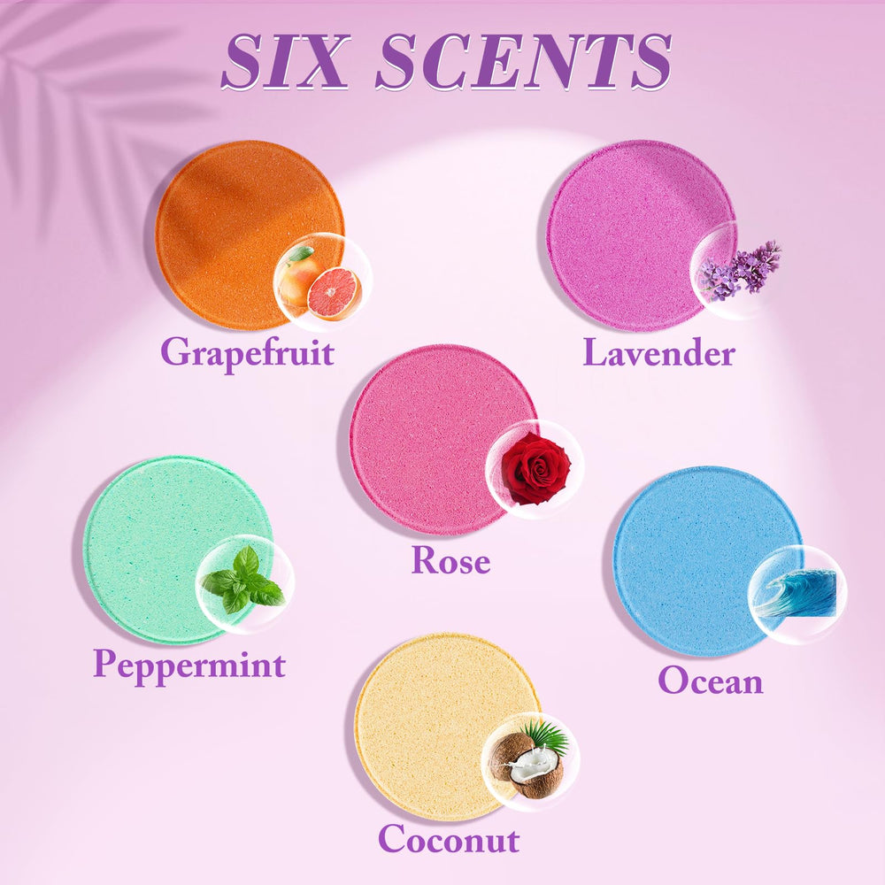 DeckTheHalls tablettes-douche rose – relaxation parfumée le matin