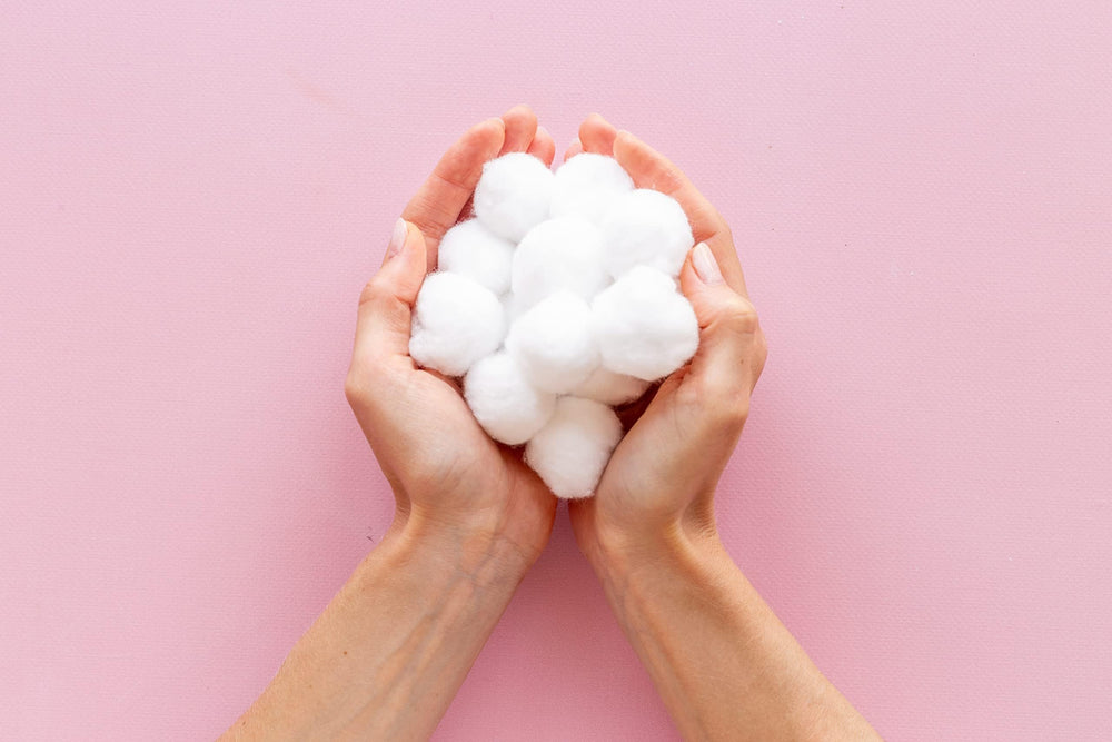 DécorRack boules coton – application poudre, fini homogène et léger.