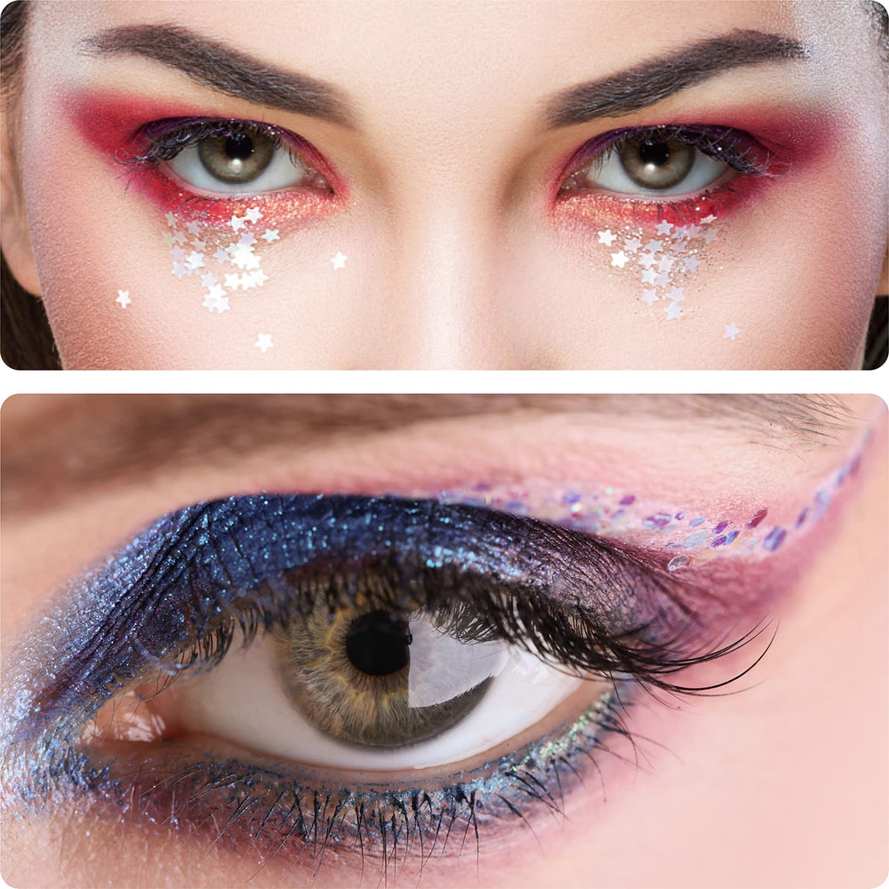 DECOYARDOO motifs variés: designs festifs pour yeux et corps