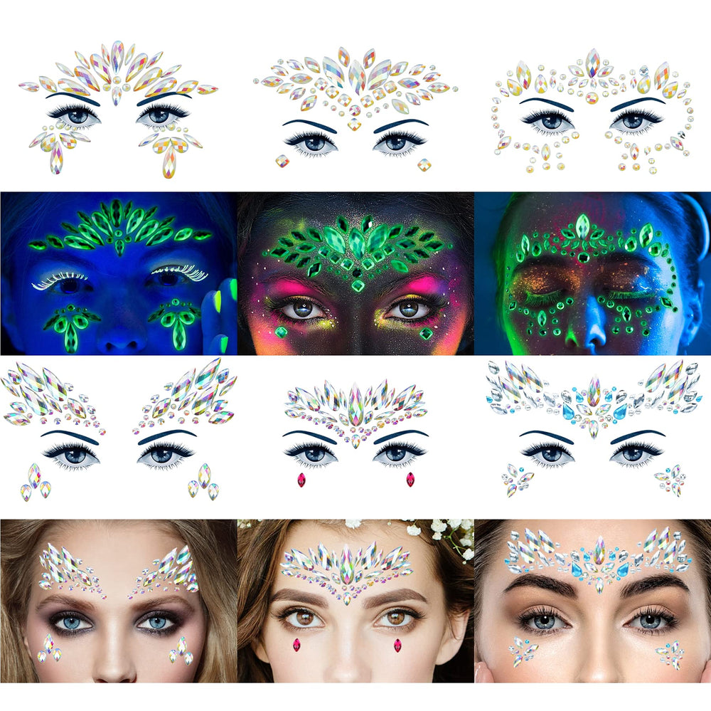 DECOYARDOO rhinestones-acryliques-visage pour un look cristal rapide et sûr
