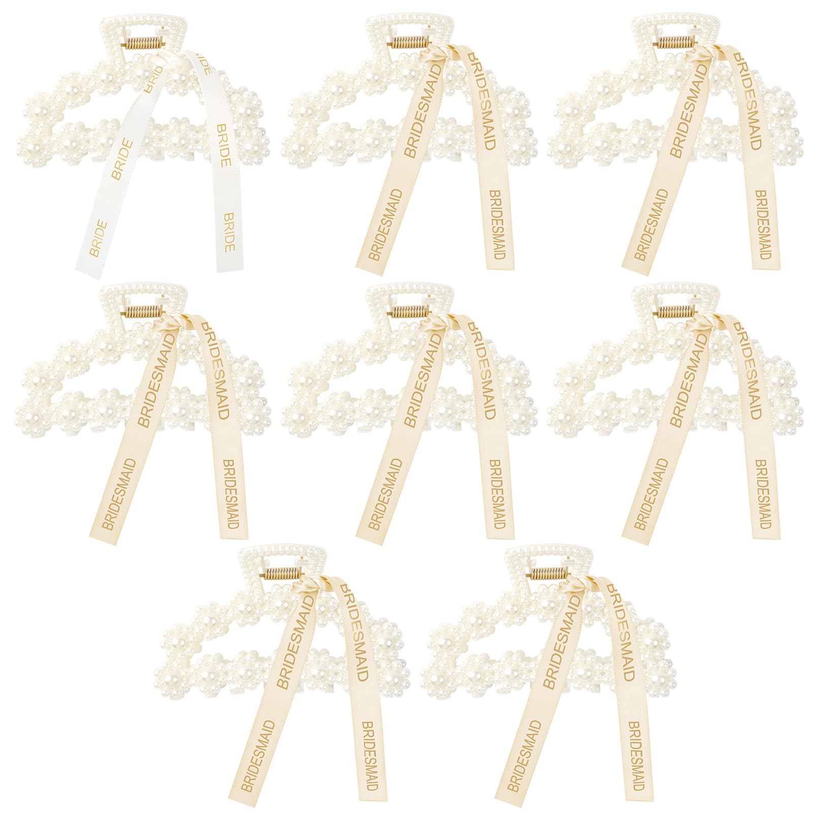 Coordonnez avec tenues blanches et ivoire, barrettes DEEKA adaptées à tout look nuptial.