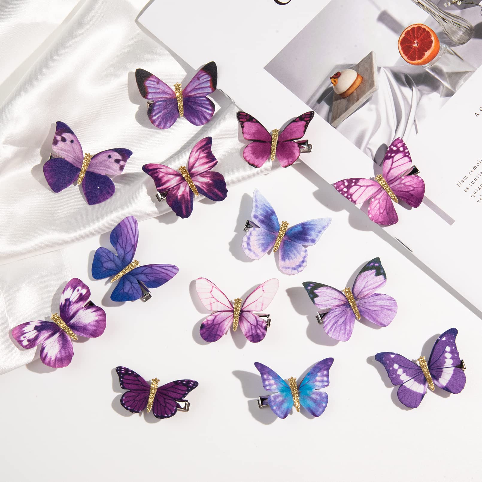 DEEKA pince papillon bijou cheveux – touche colorée qui habille une tenue