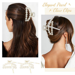 DEEKA pince cheveux 3,7 pouces, grande taille pour coiffure.