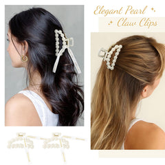 DEEKA pinces-cheveux-perles-demicercle, allure raffinée pour cérémonie.