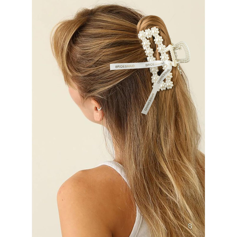 Pinces Deeka pour cheveux rectangulaires, parfaites pour fête de fiançailles ou ambiance nuptiale