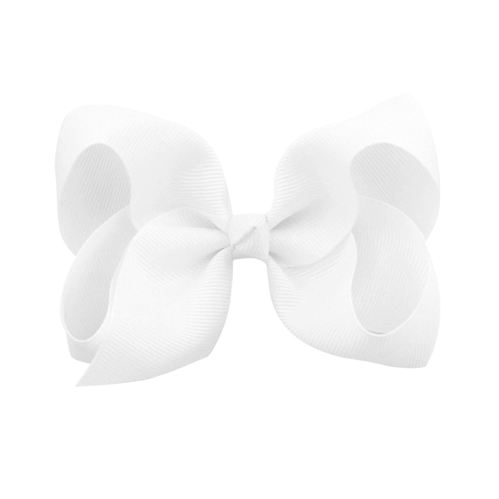 Coiffure facile avec DEEKA, nœud blanc polyvalent pour petites filles.