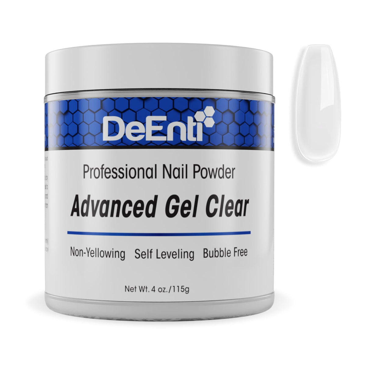 DeEnti acrylic nail powder 4oz bubble-free finish for overlays