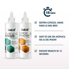 DeEnti gel-cuticules: application facile et résultats visibles avant-après.