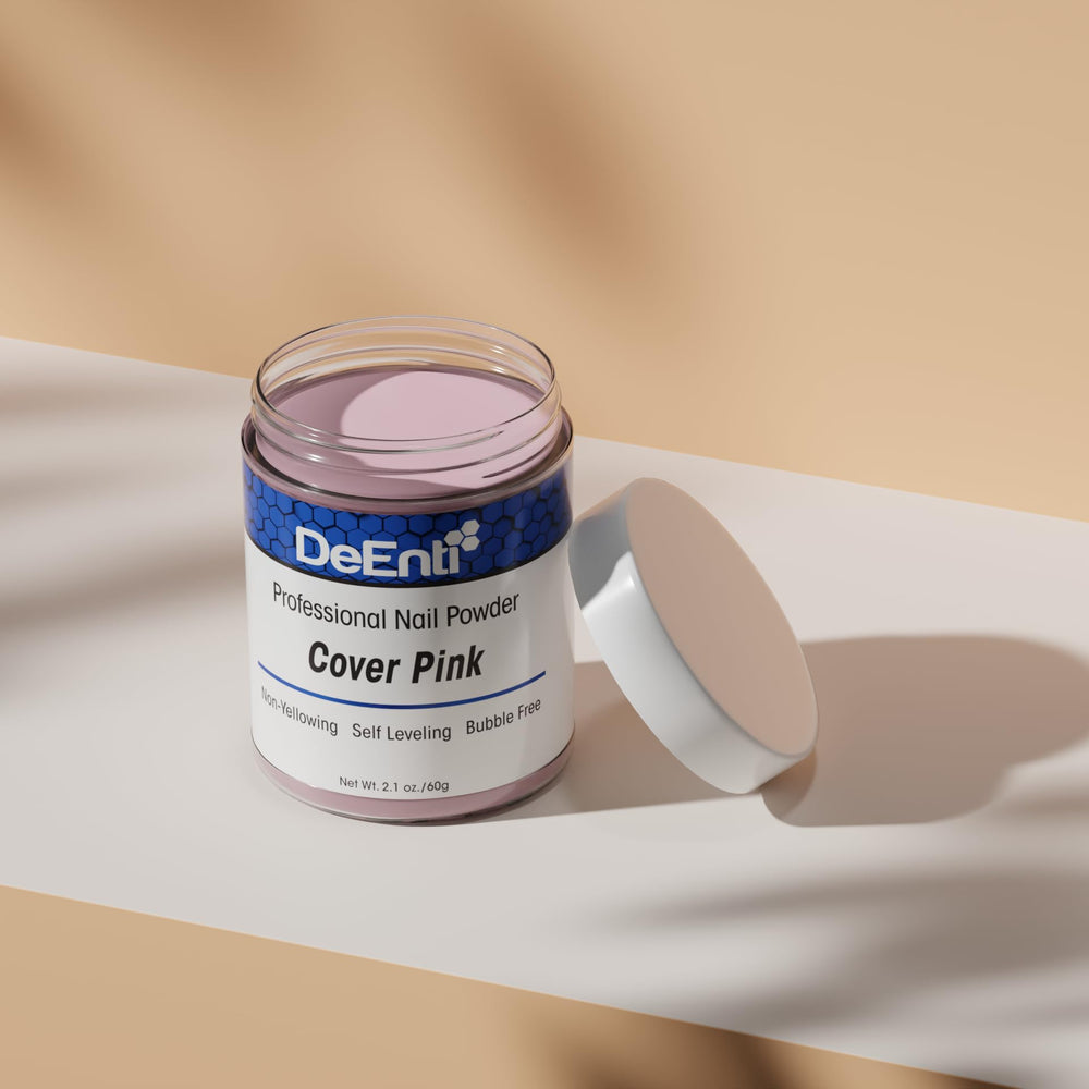 Poudre DeEnti lisse, résultat professionnel pour ongles.