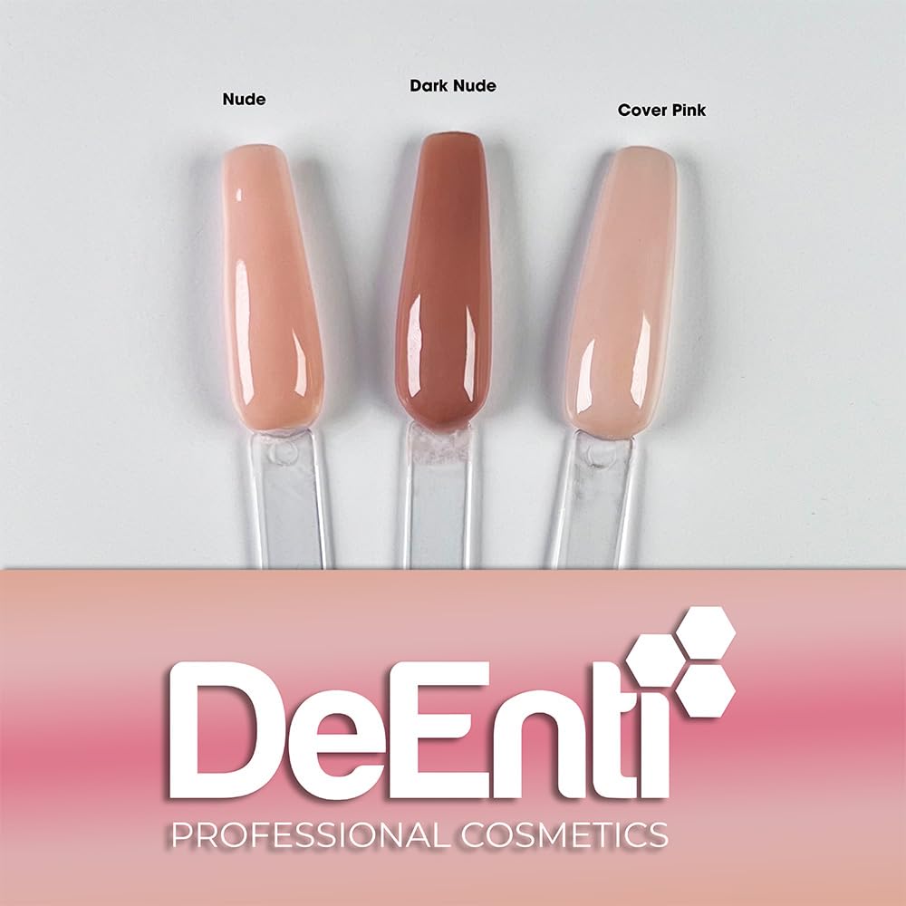 DeEnti Poudre Acrylique Nude Foncé, système durable pour des résultats salon à domicile.