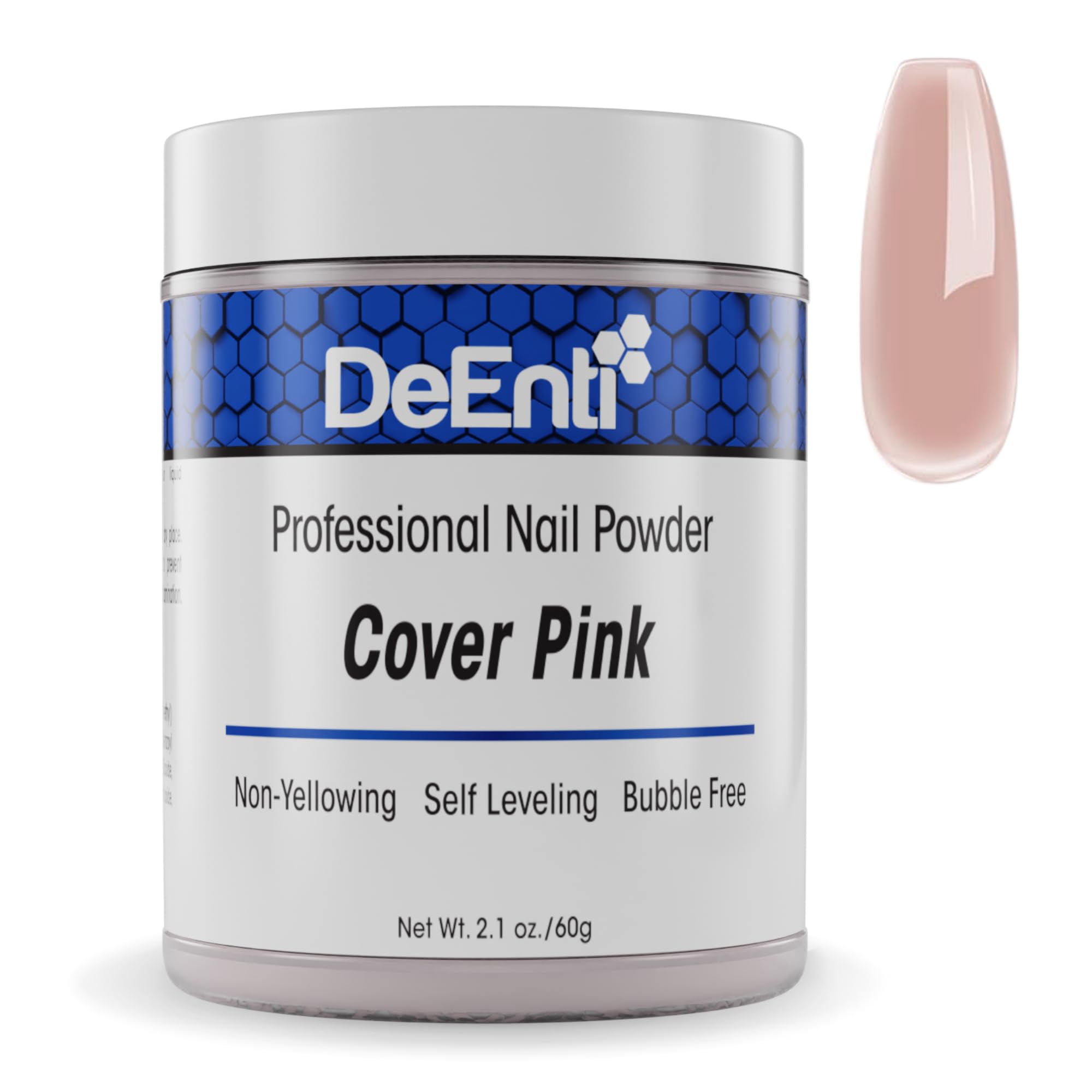 Poudre DeEnti Rose Recouvrement 2oz, finition lisse et durable.