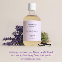 Deep Steep Bain Bulle Aromatherapie Relaxation: favorise détente et esprit apaisé.