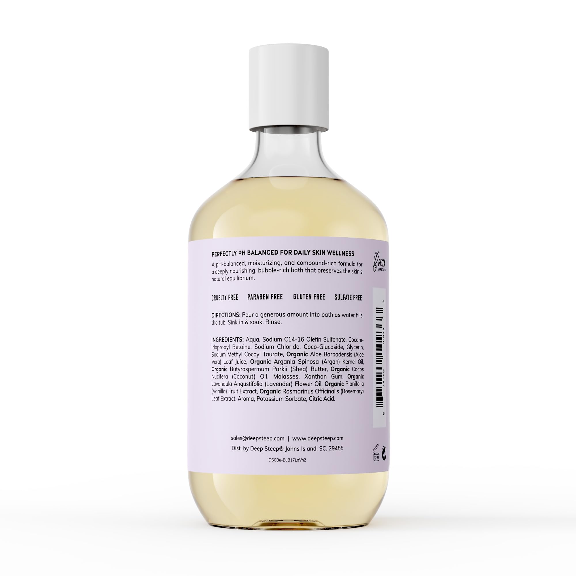 Deep Steep Bain Bulle Beurre Karité Huile Argan: peau nourrie et confort après le bain.