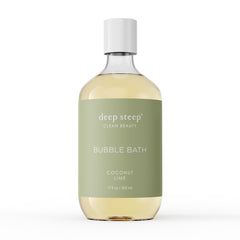 Deep Steep bain bulle coco lime, moment de détente sensorielle.