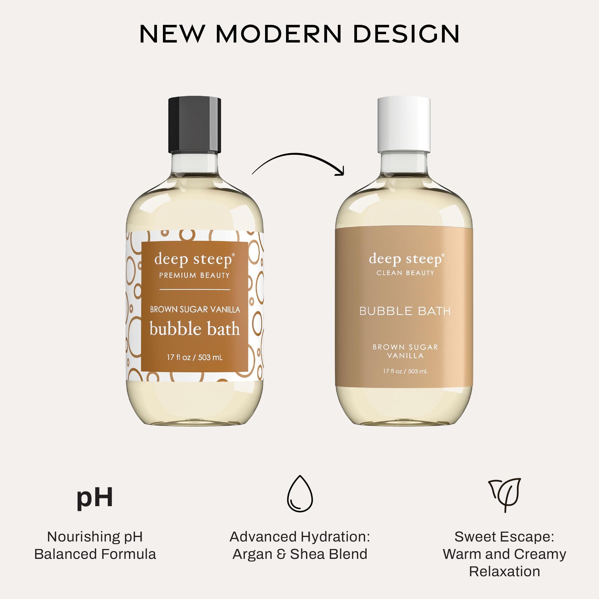 Deep Steep Bain Moussant Beurre Karité et huile coco – texture nourrissante